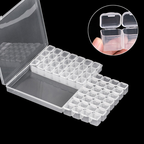 56Grids Storage Box Plastic Jewelry Organizer Case Container Bead Craft Portable