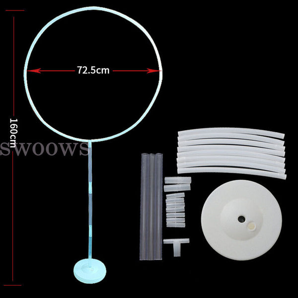 160cmx73cm Circle Balloon Arch Frame Balloons Stand Holder Wedding Column Kit