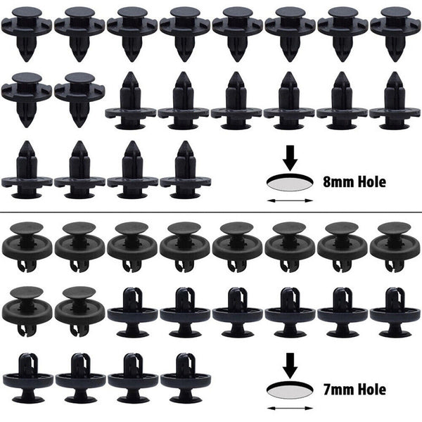 100X Trim Panel Clips For Toyota Bumper Fender Body Splash Guard Push Pin Rivet