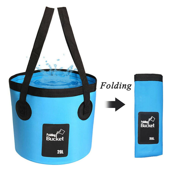 Collapsible Bucket Foldable Water Container Portable for Camping Fishing Hiking