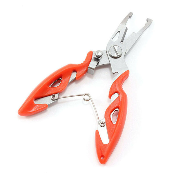 1/2PCS Fishing Pliers Scissors Line Cutter Braid Split Ring Tool Lip Grip TACKLE