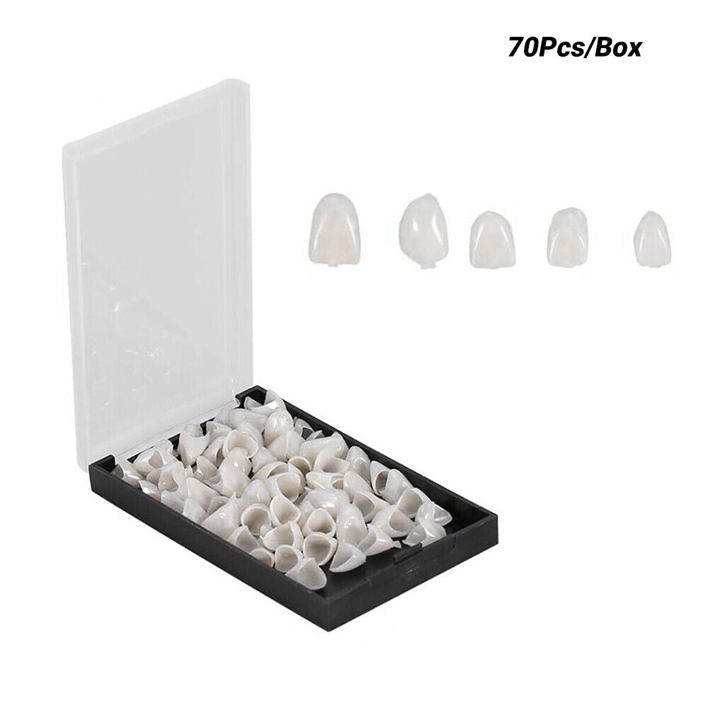 70pcs/box Temporary Crowns Posteriors Anteri Molar Resin Tooth Teeth Caps Dental