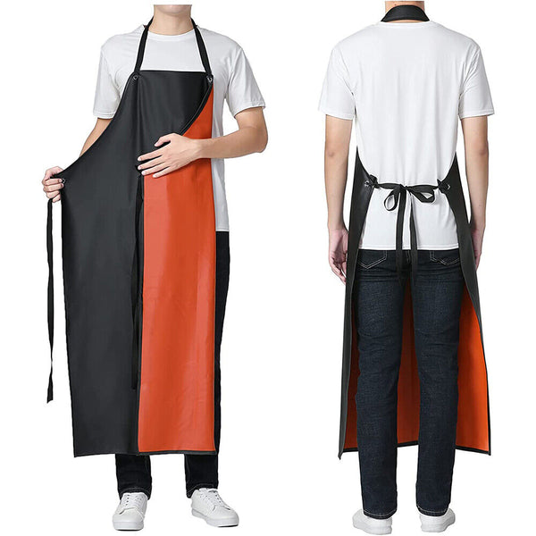 Waterproof Apron PVC Apron Chef Butcher Work Heavy duty Royal Black