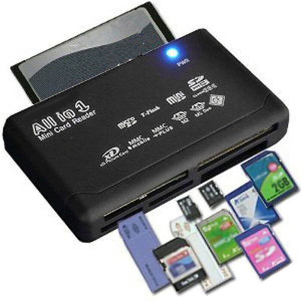 USB 2.0 All in One Multi Memory Card Reader CF SD SDHC MS TF M2 XD MMC