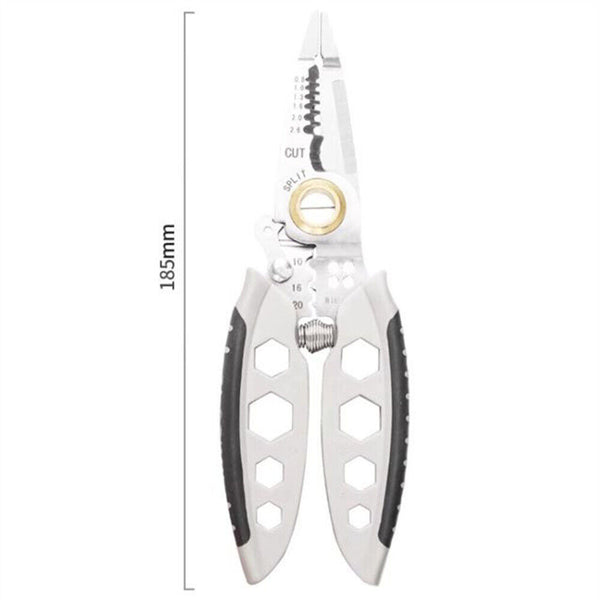 Multipurpose Electrician Crimpe Pliers Professional Wire Stripping Tool 7inch