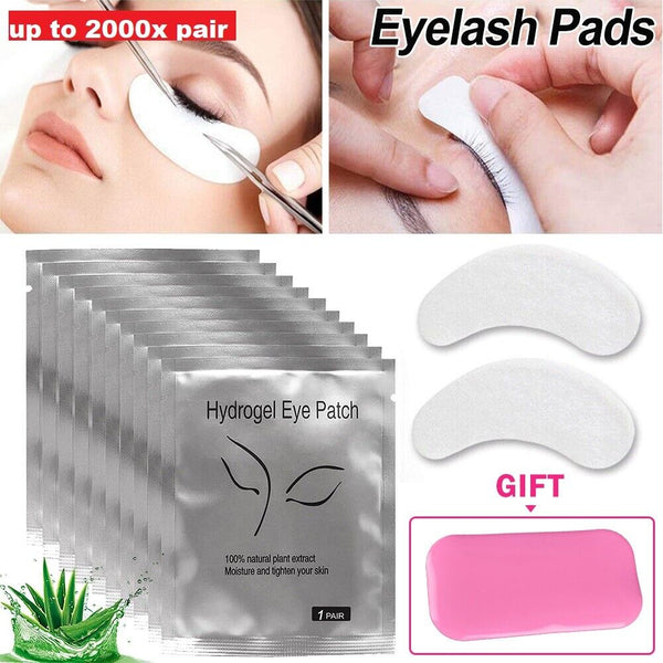 UPTO 2000 Under Eye Gel Pads Free Eyelash Extensions Accessories Lashes Holder