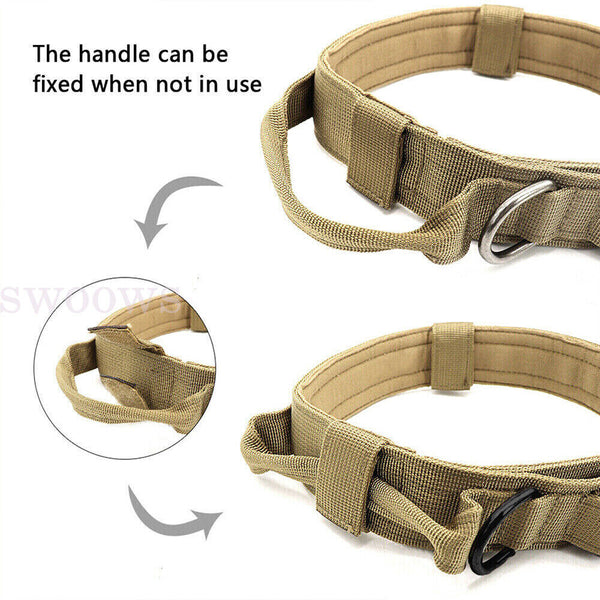 Tactical Dog Collar Military Heavy Duty Pet Collar With Metal Buckle Adjustable