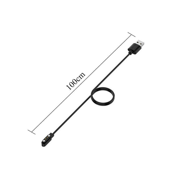 1/2x 2-Pin Universal USB Data Charging Cable Magnetic Charger For Smart Watch
