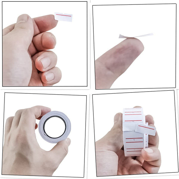 Price Tag Gun Labels Tags Rolls Sticker Pricing Tagging MX5500 800 Labels / Roll