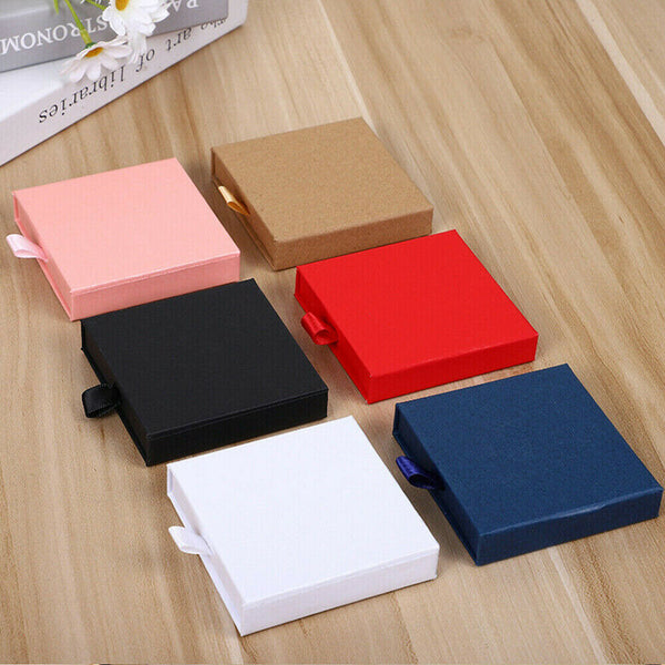 1-10PCS Jewellery Gift Boxes Necklace Ring Bracelet Bangle Earring Cardboard Box