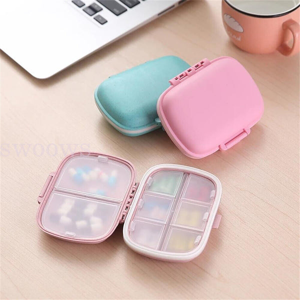 Pill Box Medicine Organizer Dispenser Box Case Travel Tablet Container Holder