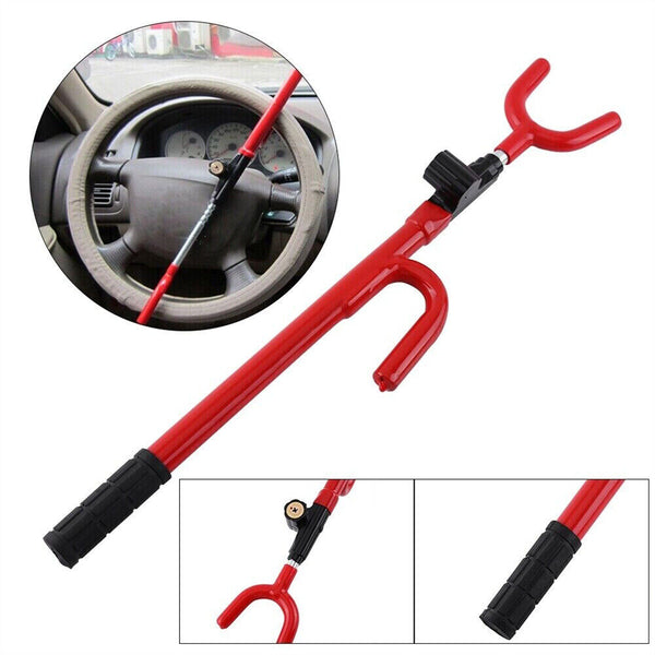 Steering Wheel Lock The Club Twin Hooks Anti Theft Universal Car Van Truck SUV