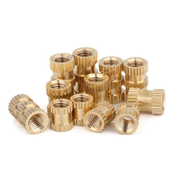 330pcs M2-M5 Thread Knurled Brass Threaded Heat Set Heat Resistant Insert AU