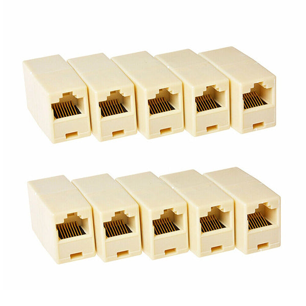 RJ45 Coupler Cat6 Cat5e Ethernet Cable Extender Joiner LAN Adapter Connector