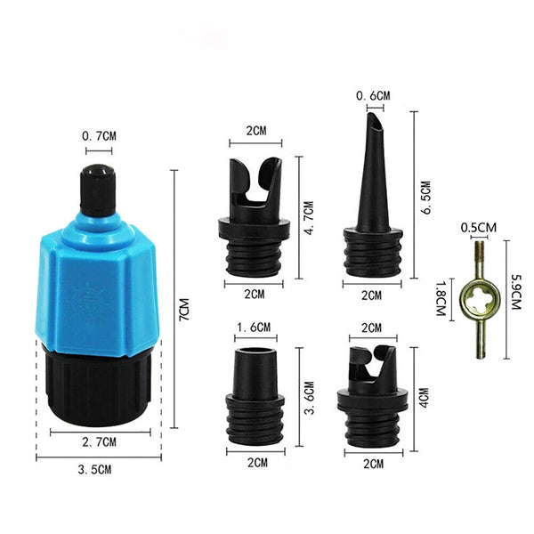 Sup Pump Air Valve Adapter For Inflatable Kayak Boat Stand Up Paddle Board