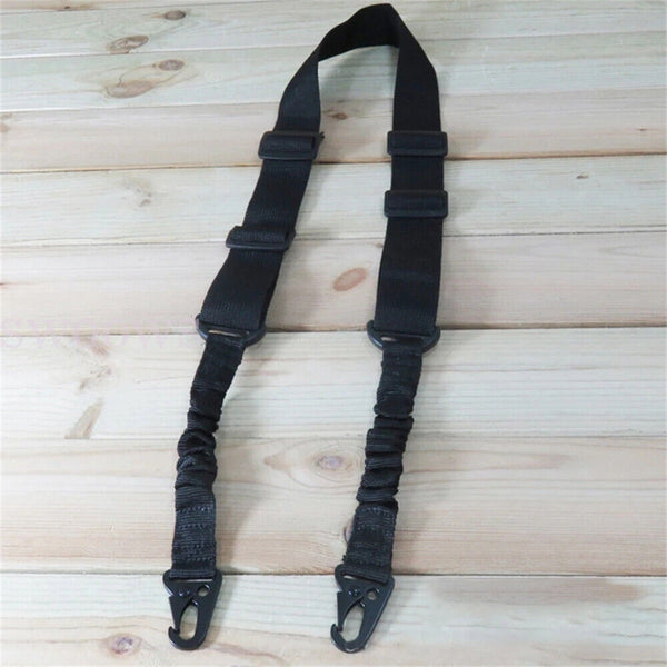 Tactical 2 Point Rifle Gun Sling Strap Adjustable Shotgun Belt Swivel Mount