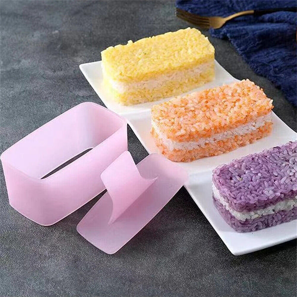 Kitchen Sushi Mold Spam Musubi Mold Onigiri Rice Ball Bento Press Maker Mould AU