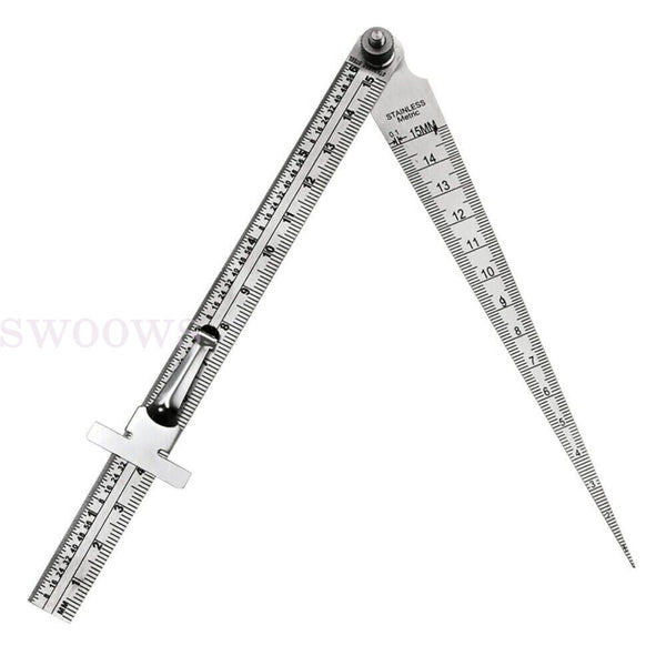 Steel Measuring Tool Taper Welding Gauge GapGauge Depth Ruler Tapered Ruler