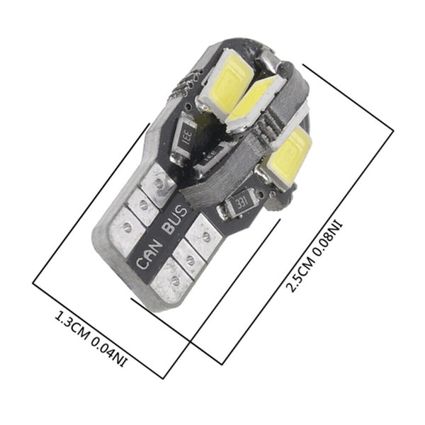 1-10x Canbus T10 5730 8 LED SMD White Car Side Wedge Light Lamp Bulb 194 168 W5W