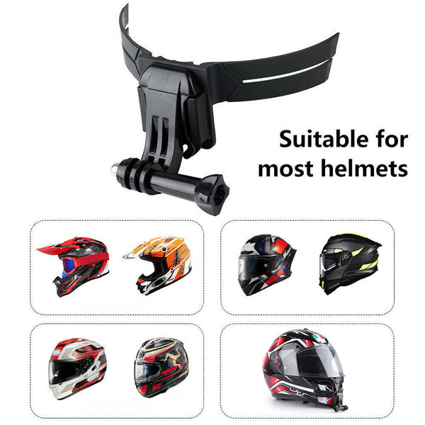 Motorcycle Helmet Camera Mount Motorbike Hat Front Chin Holder Bracket For GoPro