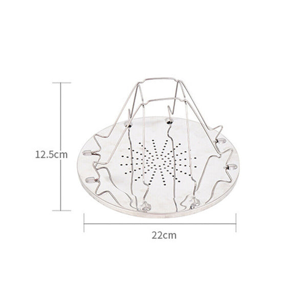 4 Slice Camping Bread Toast Tray Gas Stoves Cooker Outdoor BBQ Toaster Rack AU