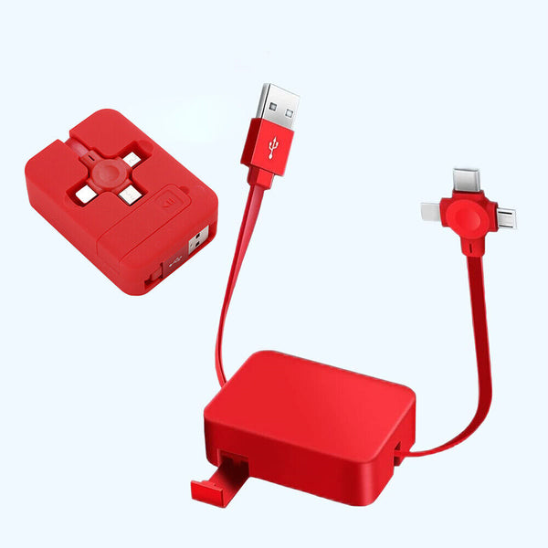 3 in 1 Multi USB Charger Charging Cable Cord For iPhone Samsung Google Android