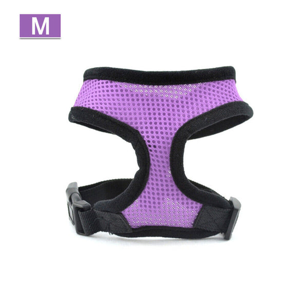 Pet Dog Cat Puppy Soft Leash VEST Mesh Breathe Adjustable Harness Braces Clothes