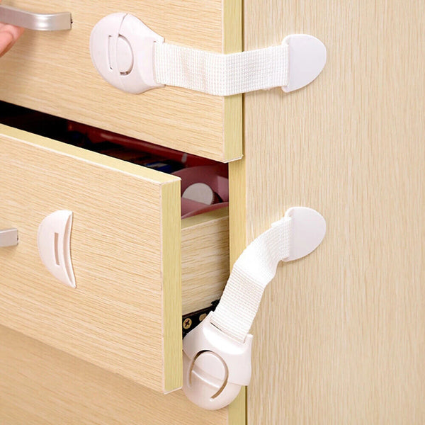 Child Kids Baby Safety Locks Door Drawers Cupboard Oven Cabinet Adhesive Belt AU