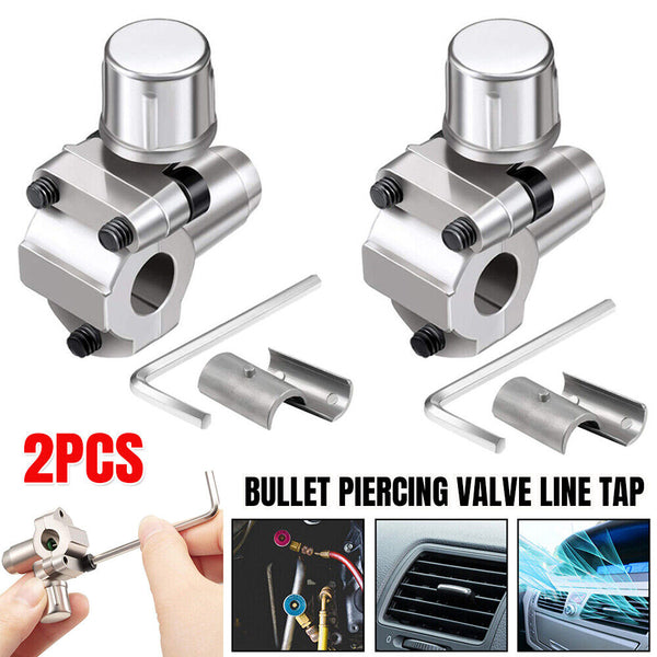 2PCS Bullet Piercing Valve Line Tap Bpv31 Hvac Parts Refridgerator Seal Part AUS