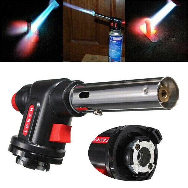 Butane Gas Torch Blow Lighter Flame Gun Burner Torch Welding BBQ Kitchen Baking