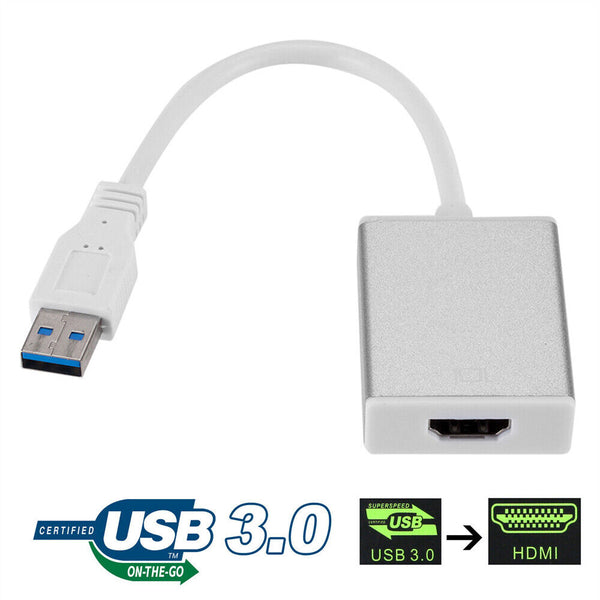 USB 3.0 to HDMI Converter Cable Display Graphic Adapter For Laptop PC HD 1080P