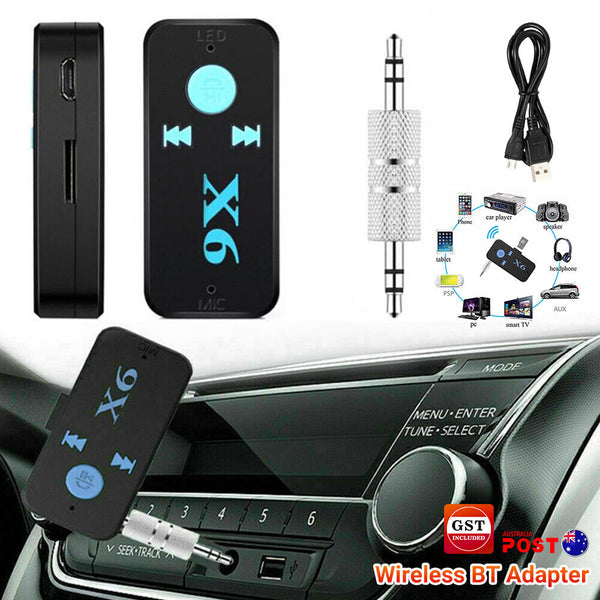 Wireless Bluetooth 3.5mm AUX Transmitter Audio Music Receiver Home Car Adapter