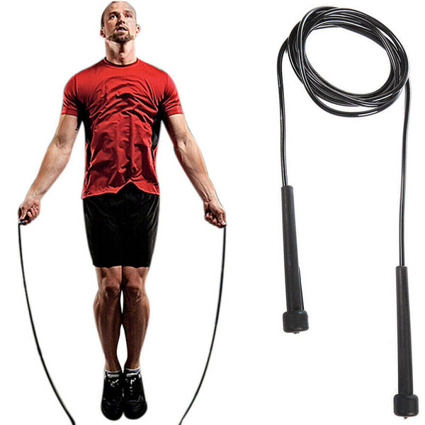 SPEED SKIPPING ROPE 3 METER PVC MMA BOXING CARDIO GYM EXERCISE FITNESS CROSSFIT