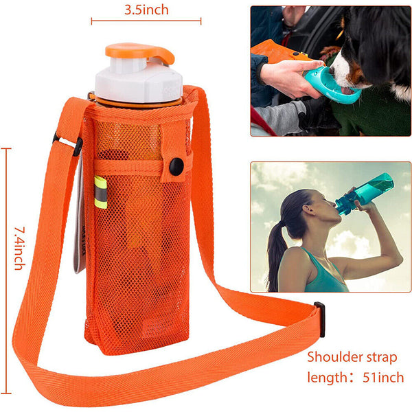 Water Bottle Holder Water Bottle Carrier with Adjustable Shoulder Strap Bag