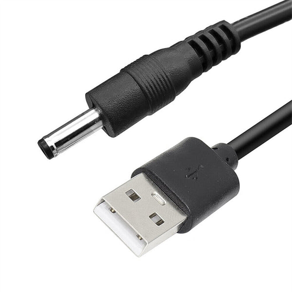 USB to 3.5mm /1.35 mm 5 Volt 5V 2A DC Barrel Jack Plug Charging Power Cable Cord