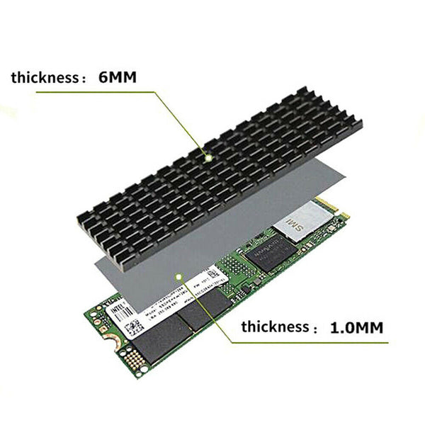 M.2NGFF SSD NVMe Heat Sink Heatsink M2 2280PCIE SSD Hard Disk Aluminium cooling