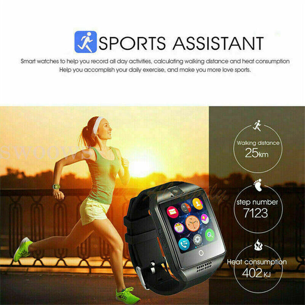 Smart Watch Unisex Wrist Bluetooth Watch Fitness Sport Tracker Call Waterproof