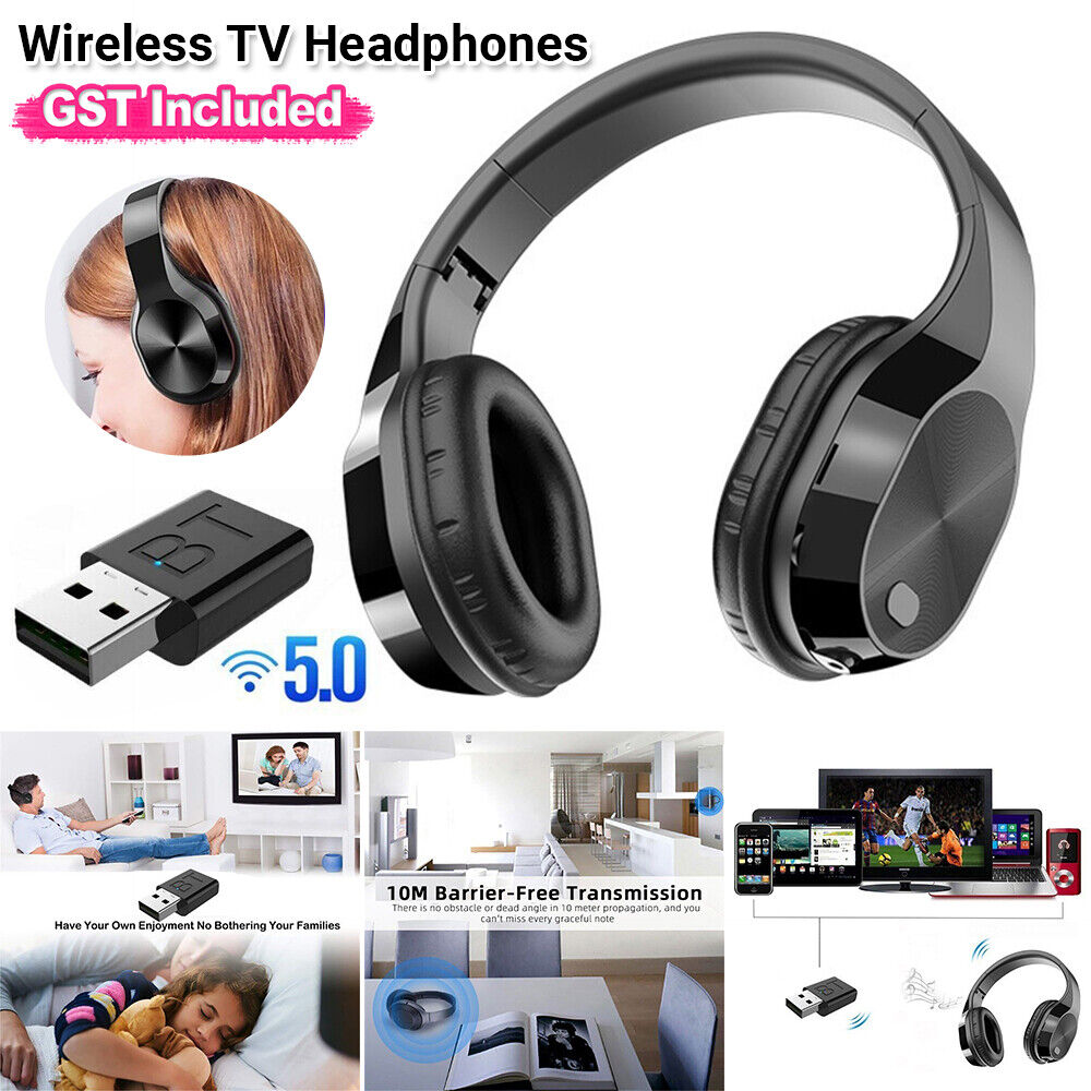 Wireless TV Headphones with Bluetooth Transmitter for Watching TV & Computer