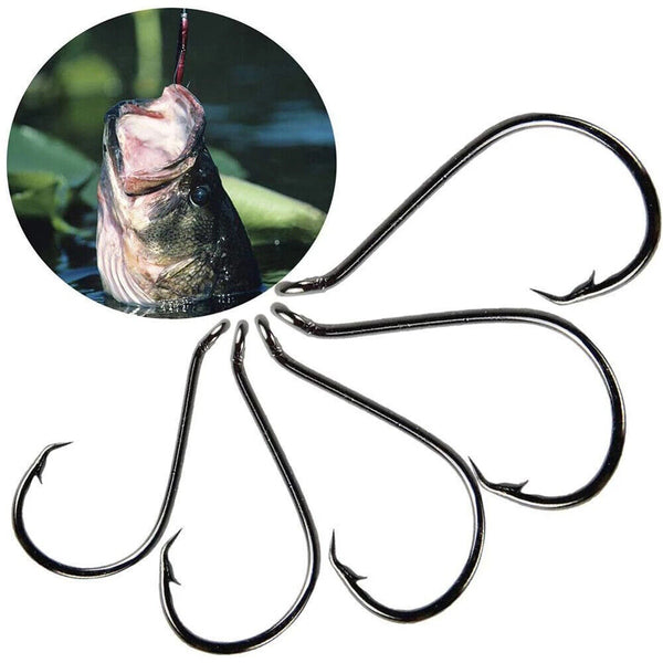 100-600x Octopus Beak Suicide Fishing Hooks Chemically Sharpened Tackle 3-12#