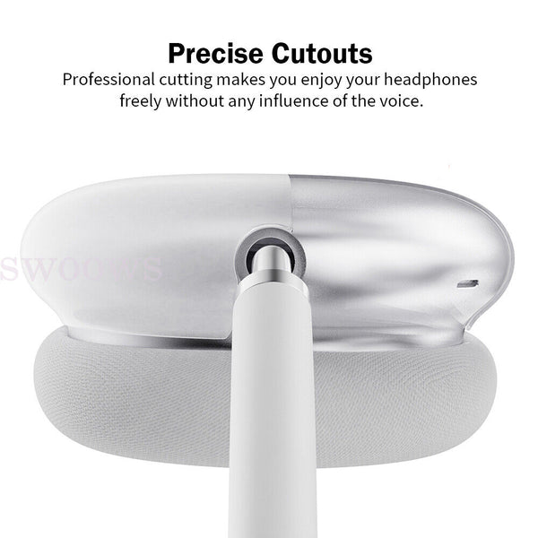 Silicone Clear Case Shockproof Cover Protector For Apple AirPods Max Headphone