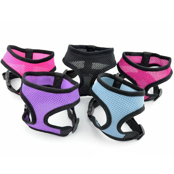 Pet Dog Cat Puppy Soft Leash VEST Mesh Breathe Adjustable Harness Braces Clothes