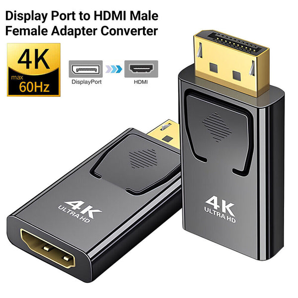 4K Displayport DP Display Port to HDMI Male Female Adapter Converter Connector