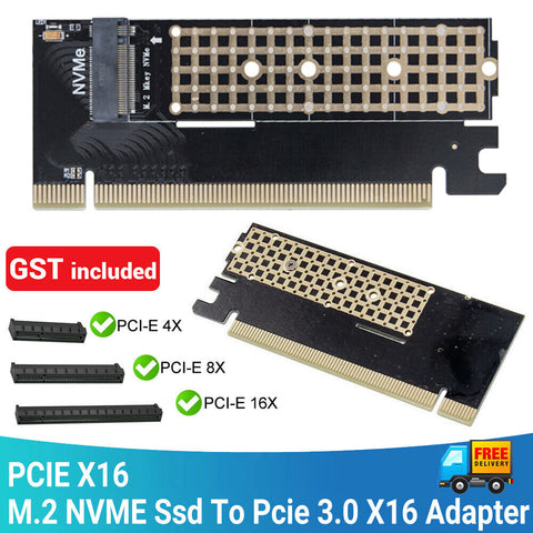 M.2 NVME Ssd To Pcie 3.0 X16 Adapter M Key Interface Expansion Card Full