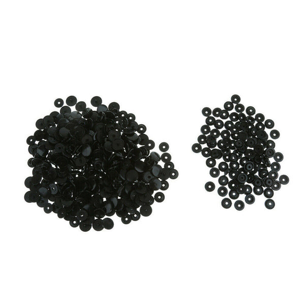 100 Set Size 20 T5 Plastic Resin Press Studs Snap Fasteners Poppers BLACK /WHITE