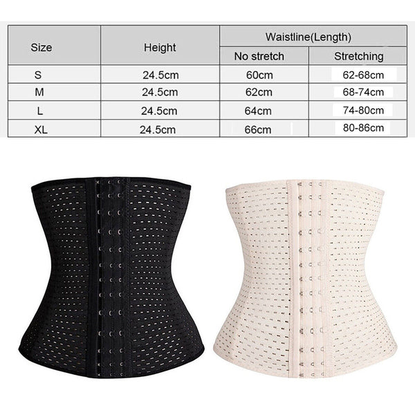 Women Underbust Corset Waist Trainer Body Control Cincher Girdle Slimming Shaper