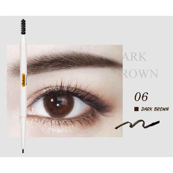 Slim Eyebrow Pencil Waterproof Eye Brow Eyeliner Pen With Brush Cosmetic Makeup