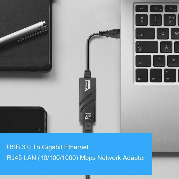 USB 3.0 to RJ45 jack Ethernet LAN Network Adapter 1000Mbps support PC Laptop AU