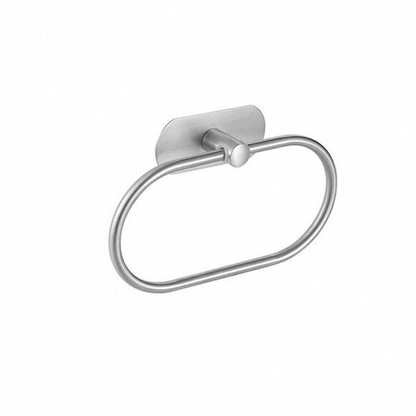 Stainless Steel Hand Towel Ring Rack Rail Holder Wall Mounted Bathroom AU