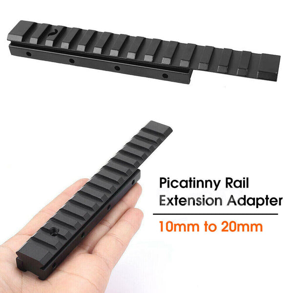 11mm to 20mm Dovetail Weaver Picatinny Rail Adapter Converter Mount Scope Base