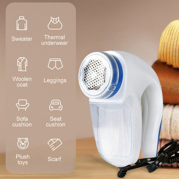 Electric Lint Remover Clothes Fabrics Bobbles Balls Fuzz Fluff Pilling Shaver